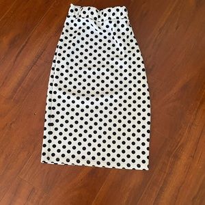 Polka Dot Pencil Skirt